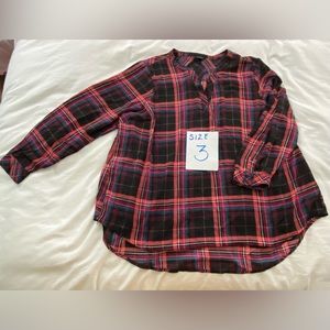 Torrid plaid blouse